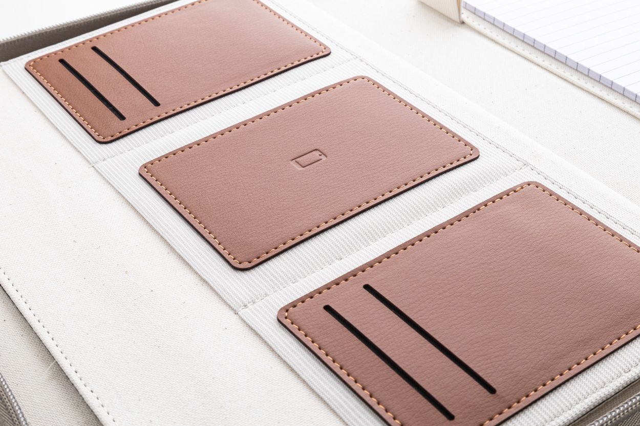 Teczka na dokumenty z płótna pochodzącego z recyklingu P118888D