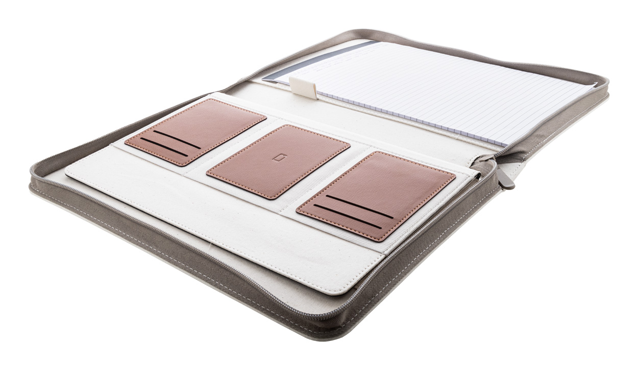 Teczka na dokumenty z płótna pochodzącego z recyklingu P118888D