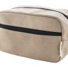 Kosmetyczka z płótna poddanego recyklingowi P119166D beżowy