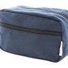 Kosmetyczka z płótna poddanego recyklingowi P119166D ciemnoniebieski