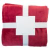 Koc flanelowy RPET P116988D burgund