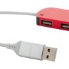 Hub USB P117118D czerwony