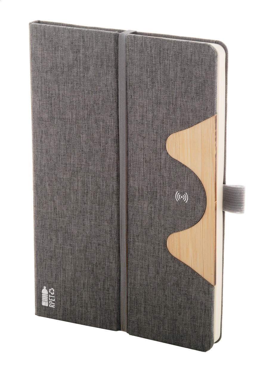 Notes z ładowarką indukcyjną RPET P117648D szary