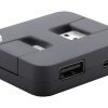 USB hub RABS P118350D czarny