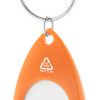żeton / brelok RPET P117417D pomarańcz