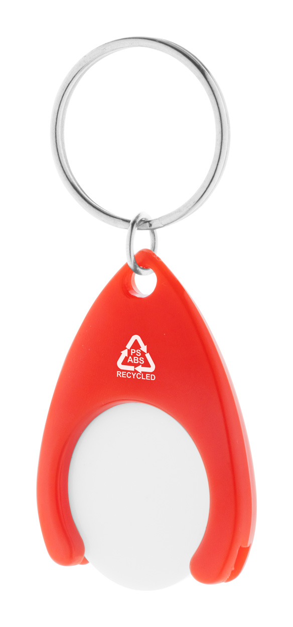 żeton / brelok RPET P117417D czerwony