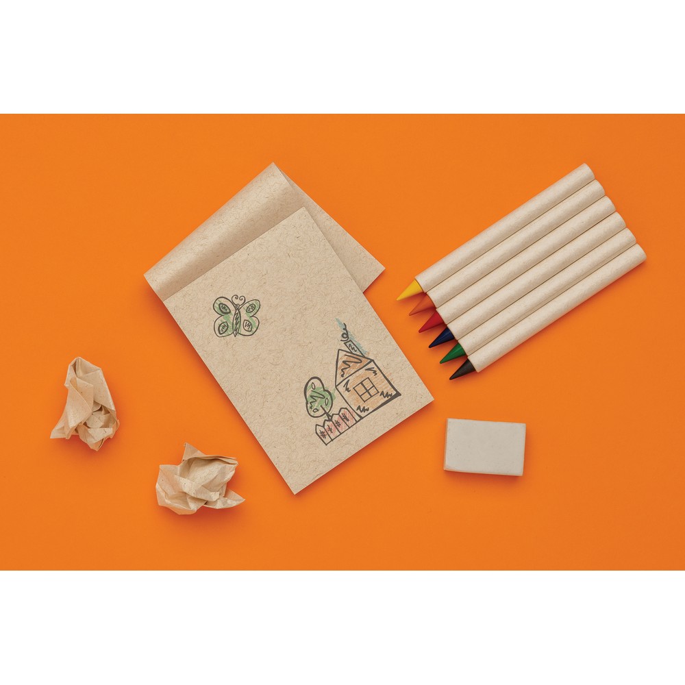 Zestaw kredek, notatnik Micki P109366X