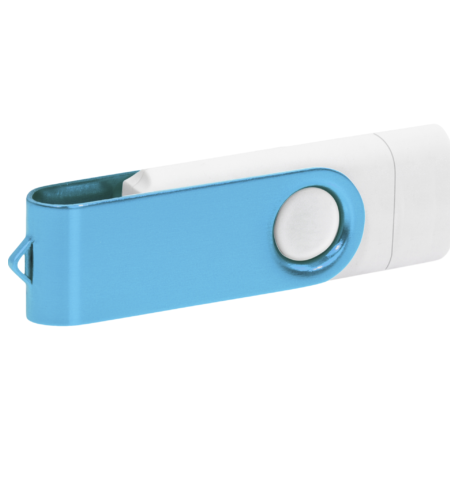 Pamięć USB PD-6 OTG P061196U biały / błękitny