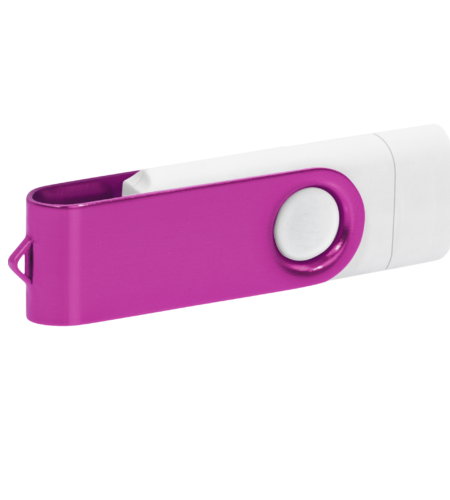 Pamięć USB PD-6 OTG P061196U biały / różowy