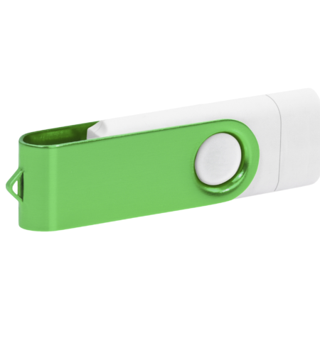 Pamięć USB PD-6 OTG P061196U biały / zielony