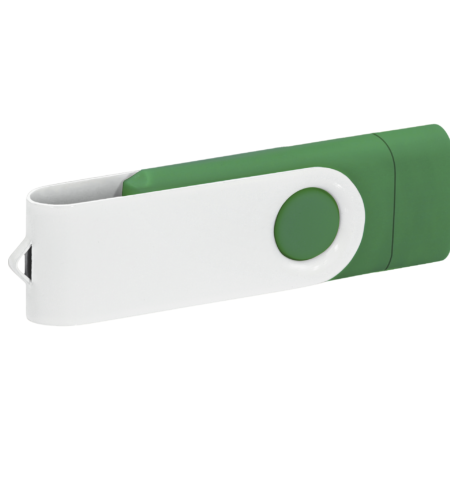 Pamięć USB PD-6 OTG P061196U ciemnozielony / biały