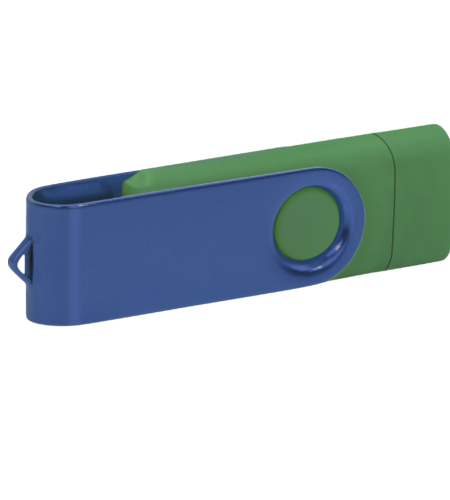 Pamięć USB PD-6 OTG P061196U ciemnozielony / granatowy