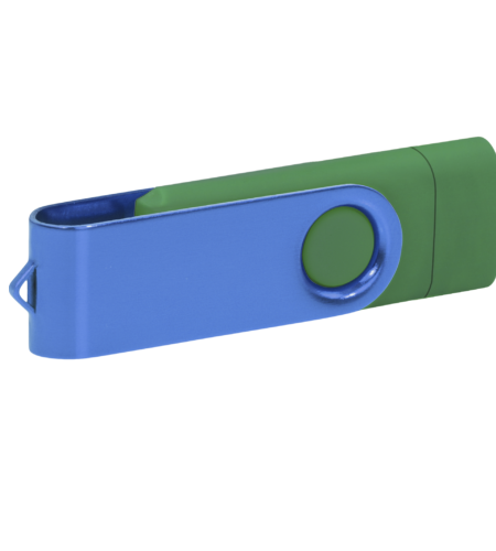 Pamięć USB PD-6 OTG P061196U ciemnozielony / niebieski