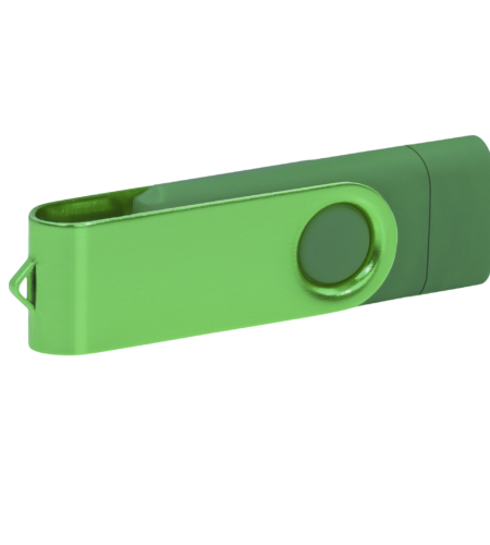 Pamięć USB PD-6 OTG P061196U ciemnozielony / zielony