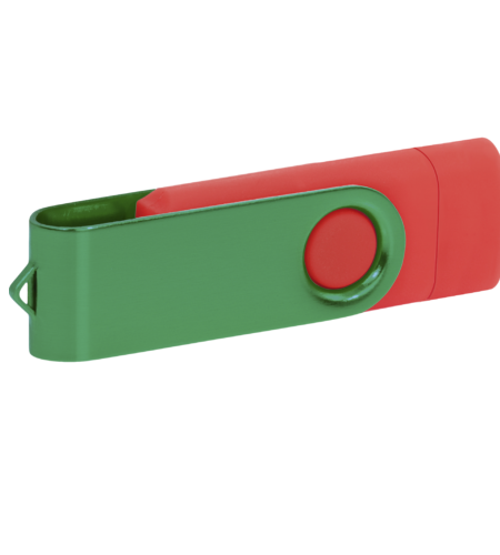 Pamięć USB PD-6 OTG P061196U czerwony / ciemnozielony