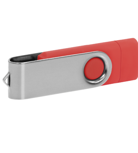 Pamięć USB PD-6 OTG P061196U czerwony / srebrny