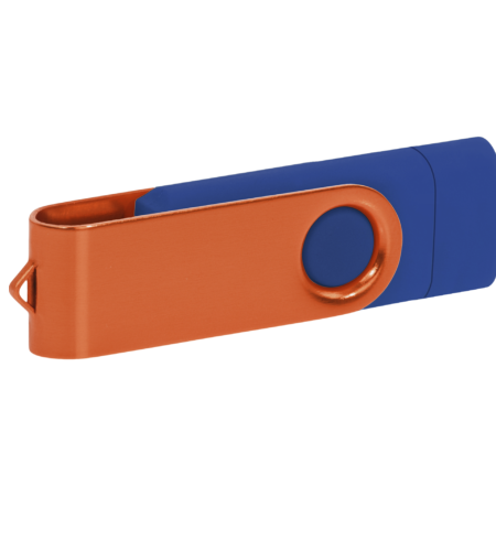 Pamięć USB PD-6 OTG P061196U granatowy / pomarańczowy