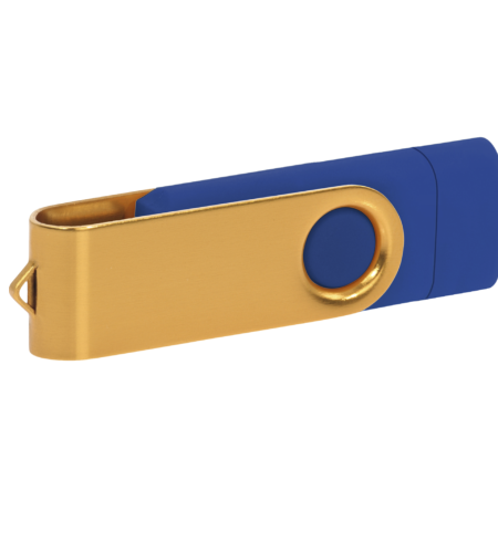 Pamięć USB PD-6 OTG P061196U granatowy / złoty
