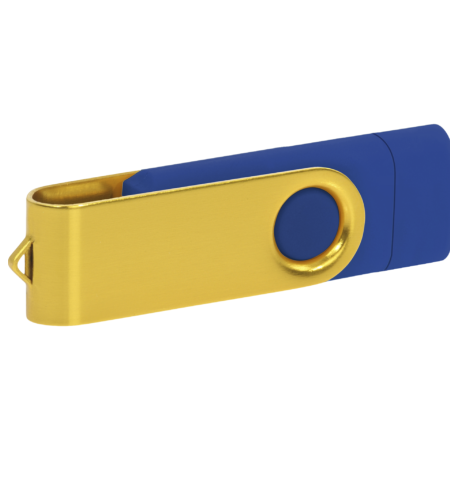 Pamięć USB PD-6 OTG P061196U granatowy / żółty