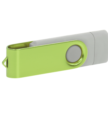 Pamięć USB PD-6 OTG P061196U jasnoszary / jasno zielony