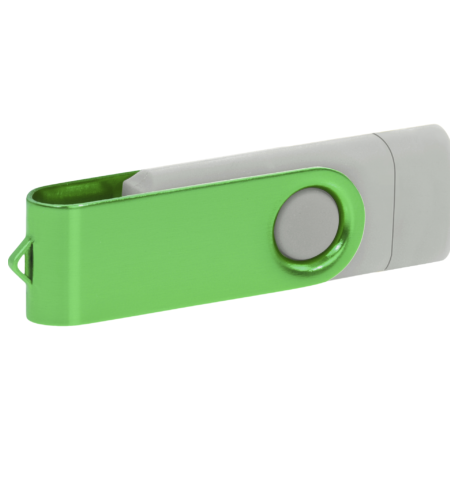 Pamięć USB PD-6 OTG P061196U jasnoszary / zielony