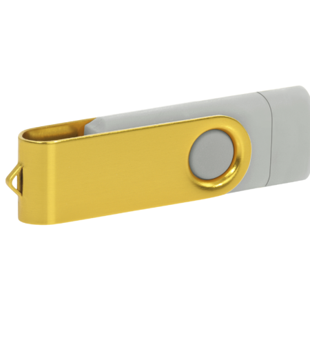 Pamięć USB PD-6 OTG P061196U jasnoszary / żółty