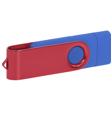 Pamięć USB PD-6 OTG P061196U niebieski / czerwony