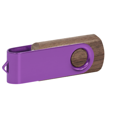 Pamięć USB PD-6 Wood P060499U brąz / fioletowy