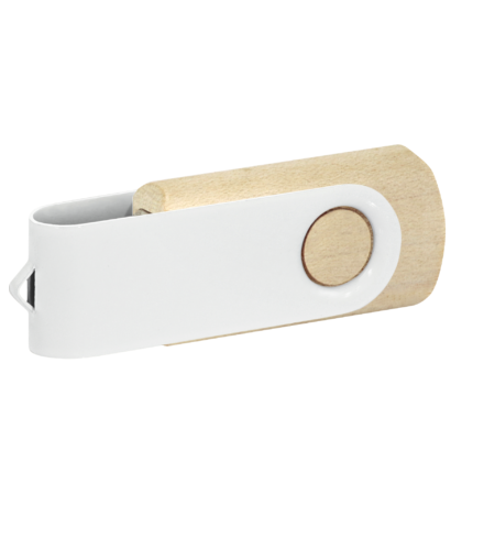 Pamięć USB PD-6 Wood P060499U jasny brąz / biały
