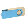 Pamięć USB PD-6 Wood P060499U jasny brąz / błękitny