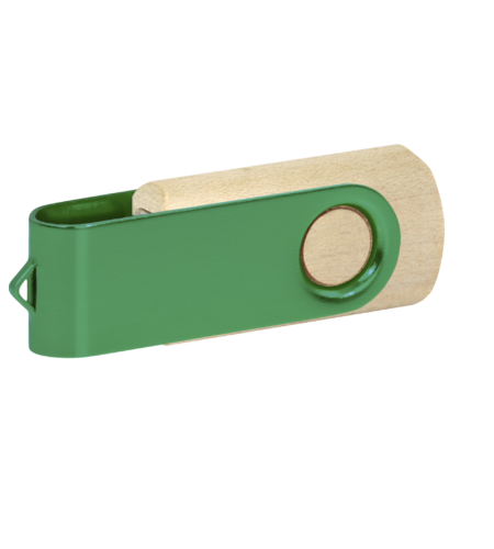 Pamięć USB PD-6 Wood P060499U jasny brąz / ciemnozielony