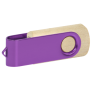 Pamięć USB PD-6 Wood P060499U jasny brąz / fioletowy