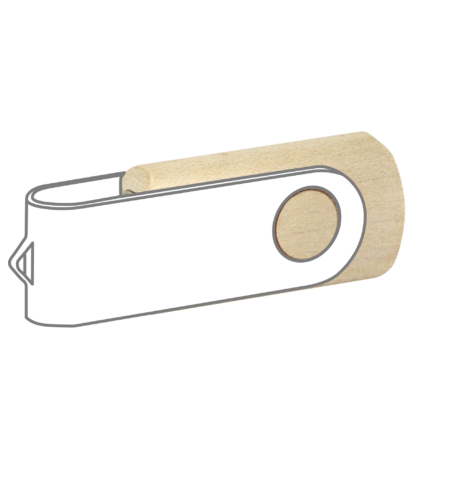 Pamięć USB PD-6 Wood P060499U jasny brąz / miks kolorów