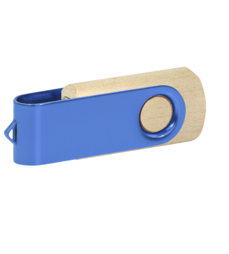 Pamięć USB PD-6 Wood P060499U jasny brąz / niebieski