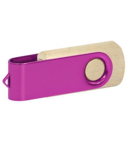 Pamięć USB PD-6 Wood P060499U jasny brąz / różowy