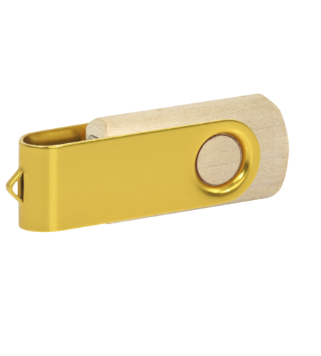 Pamięć USB PD-6 Wood P060499U jasny brąz / żółty
