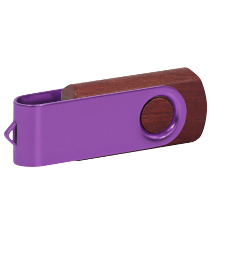 Pamięć USB PD-6 Wood P060499U mahoń / fioletowy