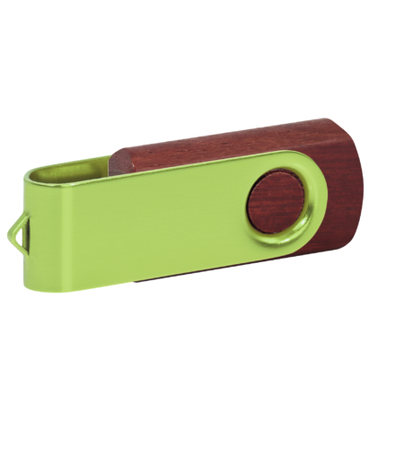 Pamięć USB PD-6 Wood P060499U mahoń / jasnozielony