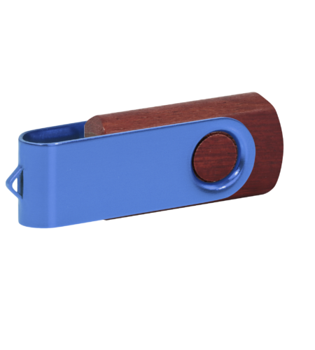 Pamięć USB PD-6 Wood P060499U mahoń / niebieski