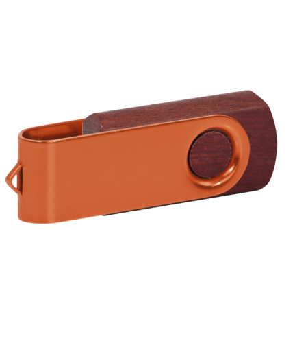 Pamięć USB PD-6 Wood P060499U mahoń / pomarańczowy