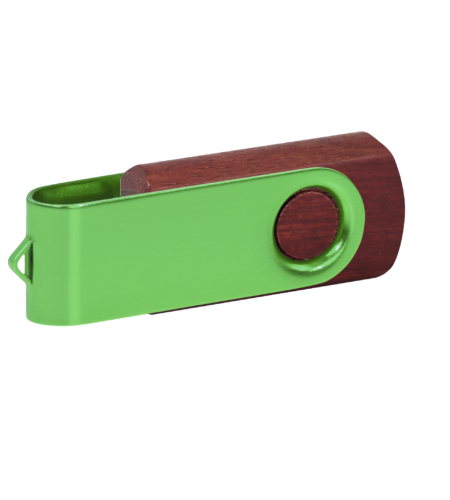 Pamięć USB PD-6 Wood P060499U mahoń / zielony