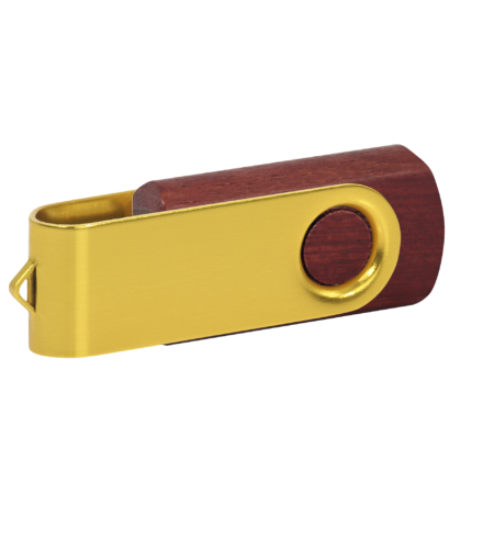 Pamięć USB PD-6 Wood P060499U mahoń / żółty