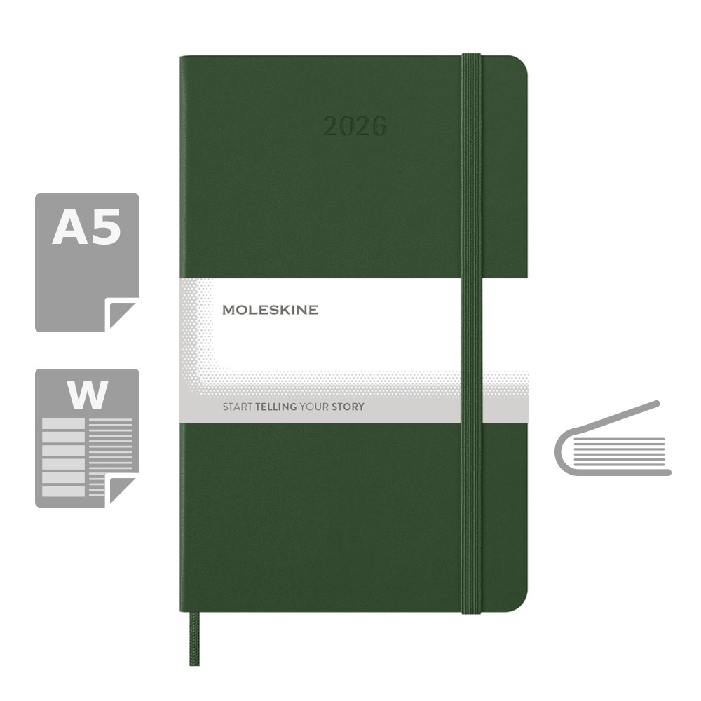 Kalendarz MOLESKINE 2026 P104891X khaki