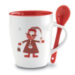 Kubek z łyżeczką 250ml P016726O