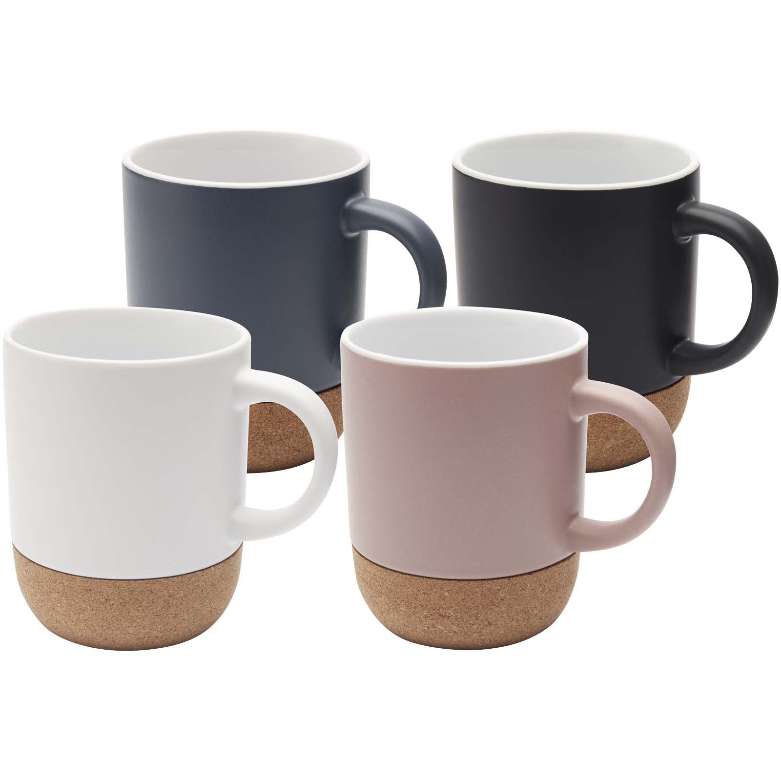 Billie kubek ceramiczny o pojemności 300 ml z detalami z korka i matowym wykończeniem P099930C PFC-100847-W