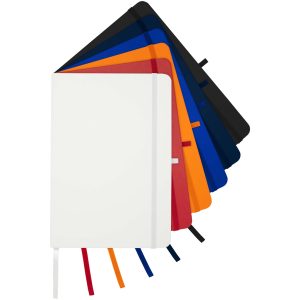 Teak notatnik A5 z twardą okładką z materiałów z recyklingu i stronami w linie P100624C PFC-106013-W