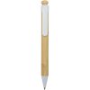 Rattan długopis z bambusa i tworzyw sztucznych pochodzących z recyklingu P100635C biały