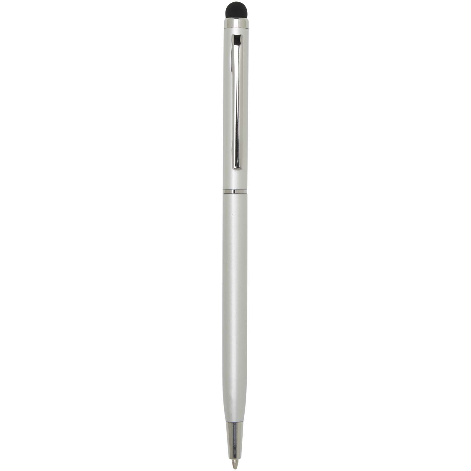 Ore aluminium ballpoint pen with stylus (blue ink) P099959C srebrny