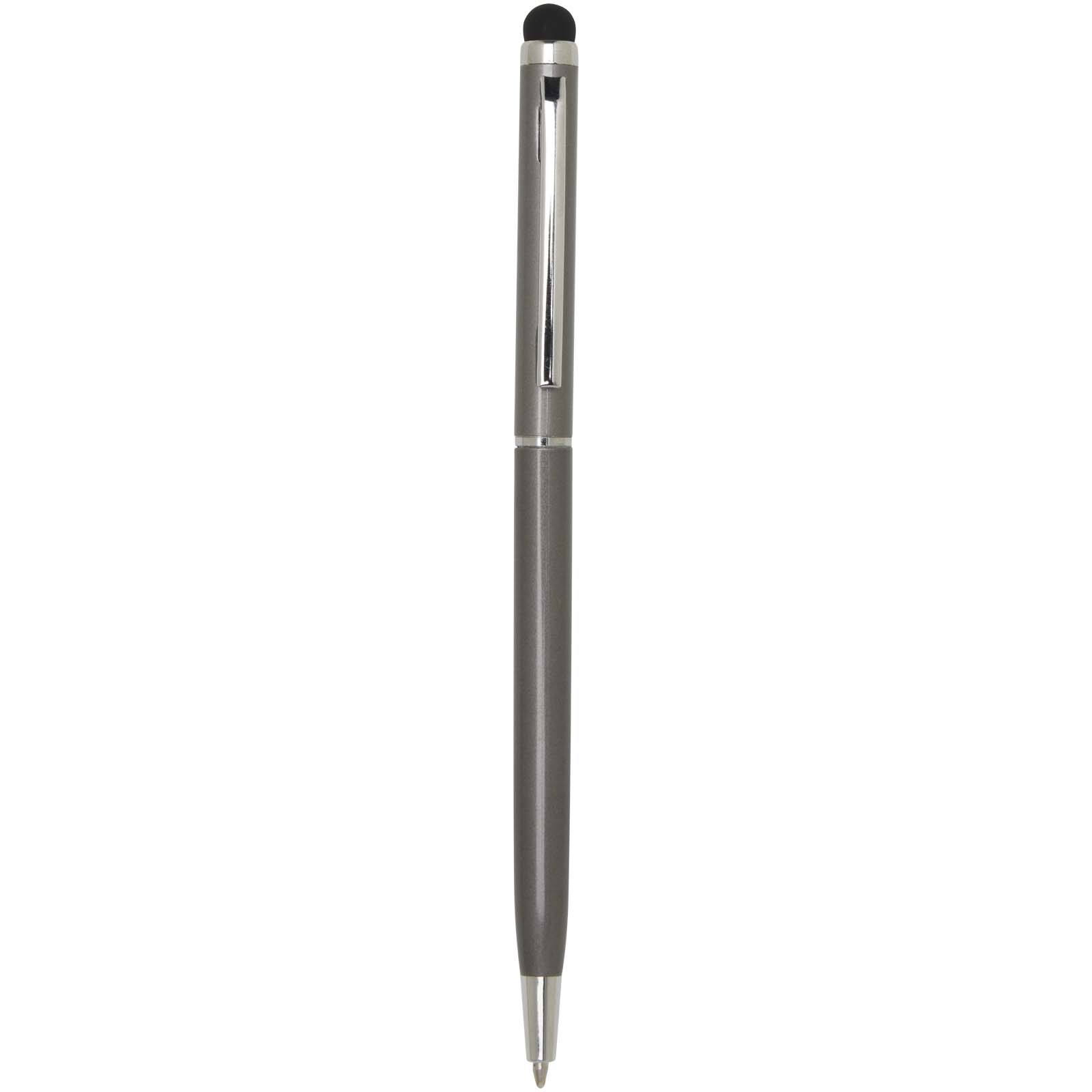 Ore aluminium ballpoint pen with stylus (blue ink) P099959C tytanowy