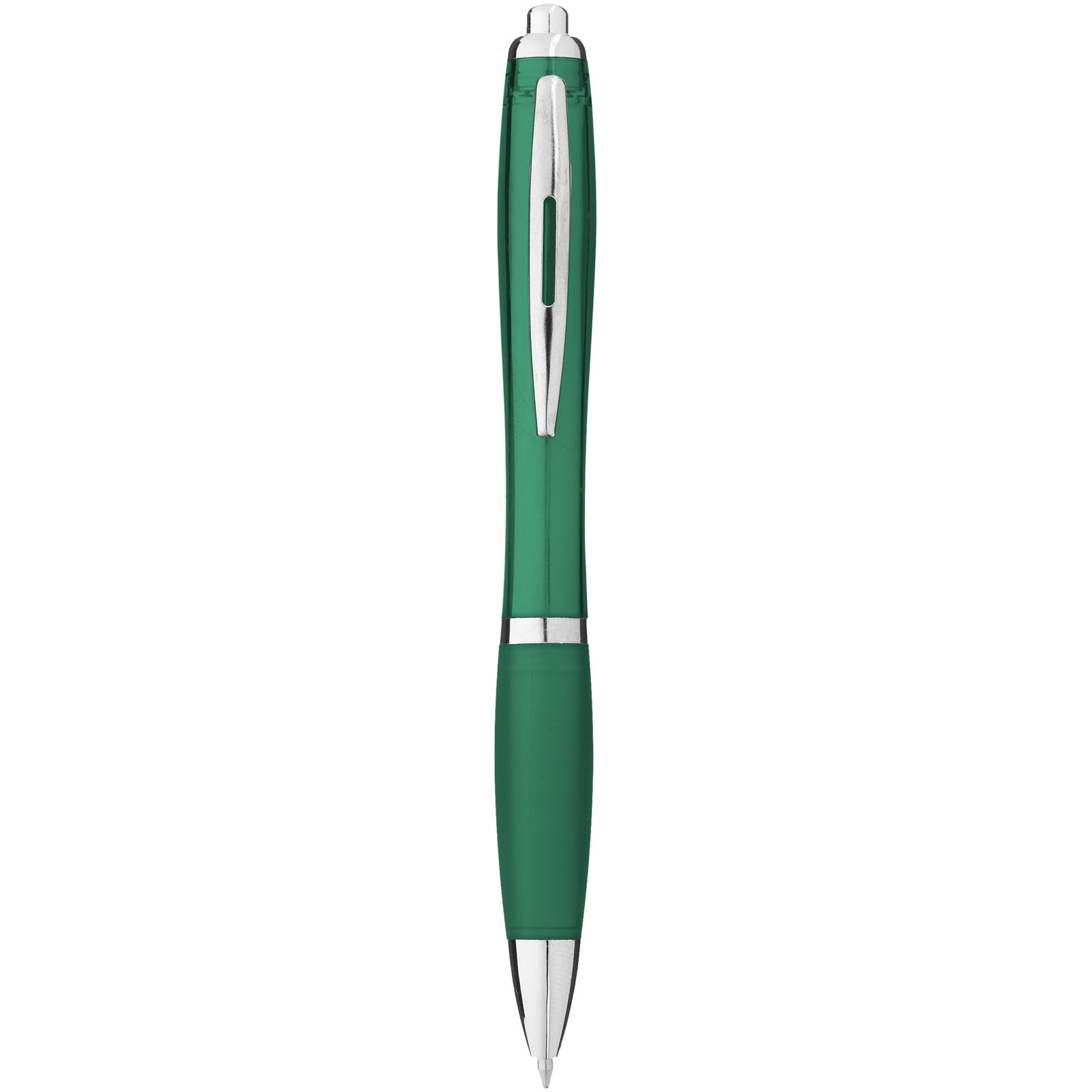 Długopis z kolorowym korpusem i uchwytem Nash P068127C zielony